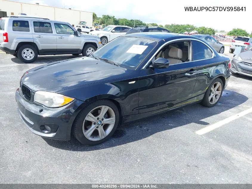 2013 BMW 128 I VIN: WBAUP9C57DVS95841 Lot: 40240295