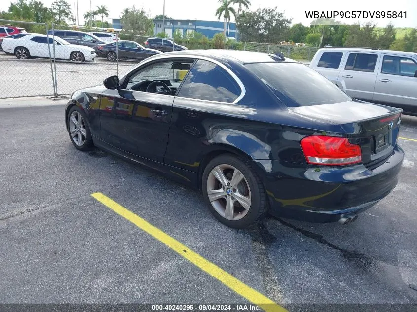 2013 BMW 128 I VIN: WBAUP9C57DVS95841 Lot: 40240295