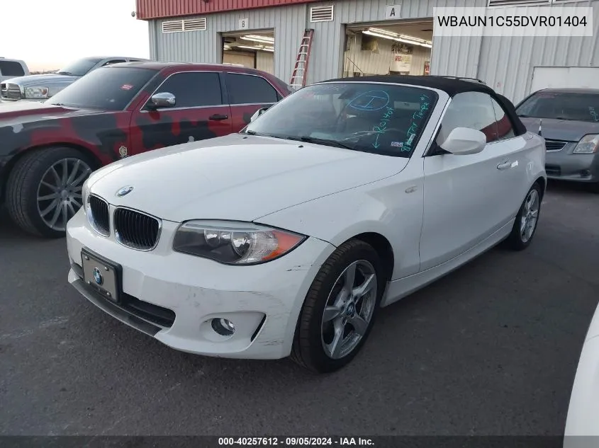 2013 BMW 128I VIN: WBAUN1C55DVR01404 Lot: 40257612