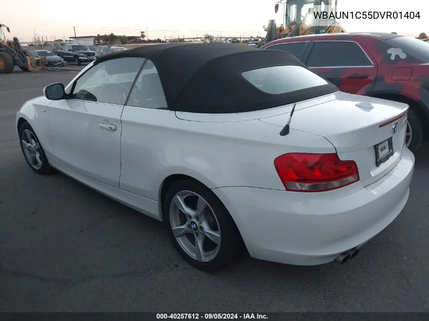 2013 BMW 128I VIN: WBAUN1C55DVR01404 Lot: 40257612