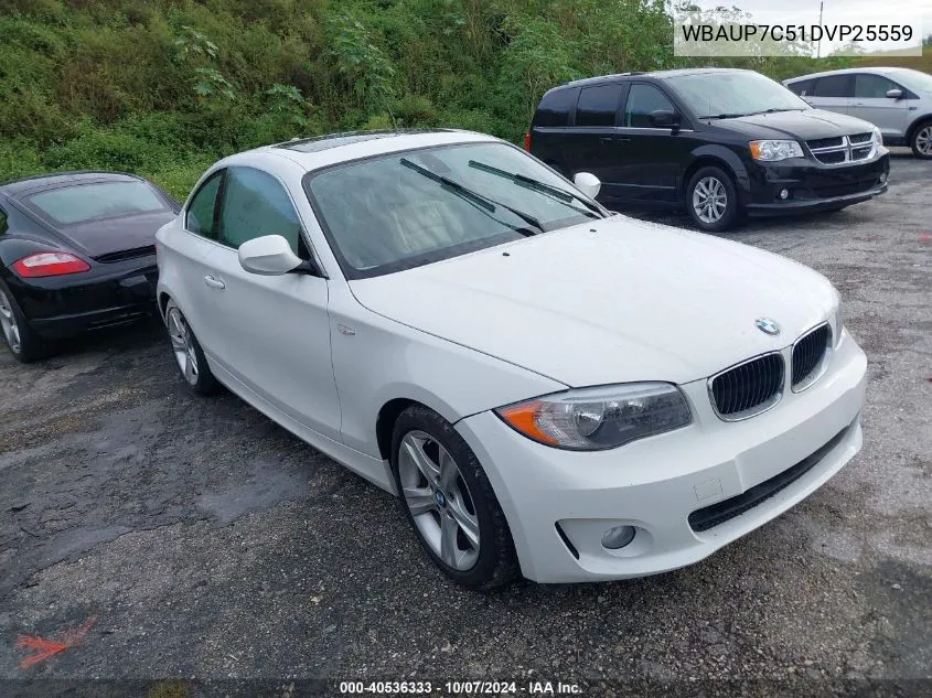 WBAUP7C51DVP25559 2013 BMW 128 I