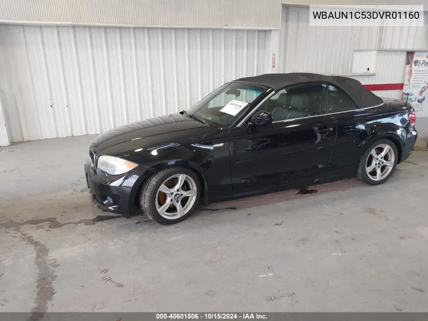 2013 BMW 128I VIN: WBAUN1C53DVR01160 Lot: 40601506