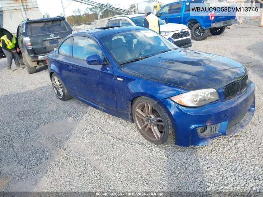 WBAUC9C58DVM13746 2013 BMW 135I