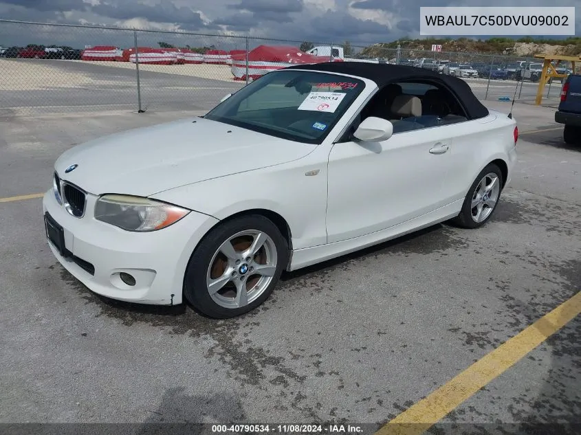 2013 BMW 128I VIN: WBAUL7C50DVU09002 Lot: 40790534