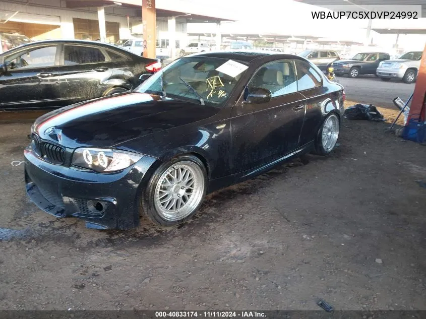 2013 BMW 128 VIN: WBAUP7C5XDVP24992 Lot: 40833174