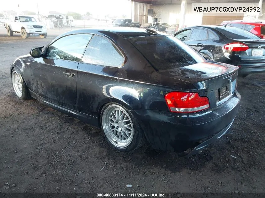 2013 BMW 128 VIN: WBAUP7C5XDVP24992 Lot: 40833174