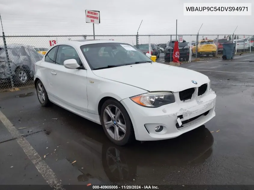 2013 BMW 128I VIN: WBAUP9C54DVS94971 Lot: 40905005