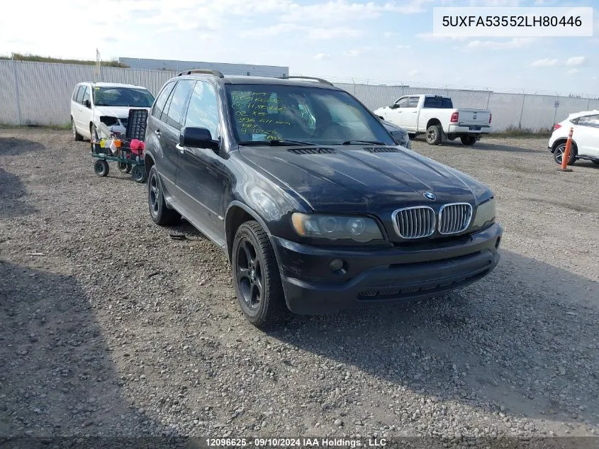 5UXFA53552LH80446 2002 BMW X5 Series