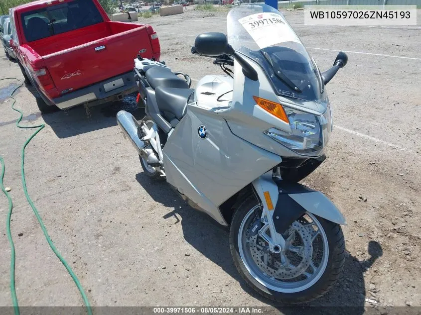 2006 BMW K1200 Gt VIN: WB10597026ZN45193 Lot: 39971506