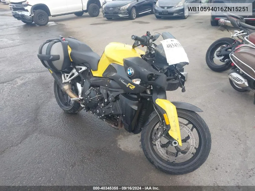 2006 BMW K1200 R VIN: WB10594016ZN15251 Lot: 40345355