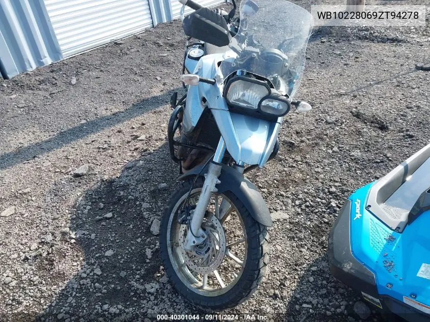 2009 BMW F650 Gs VIN: WB10228069ZT94278 Lot: 40301044