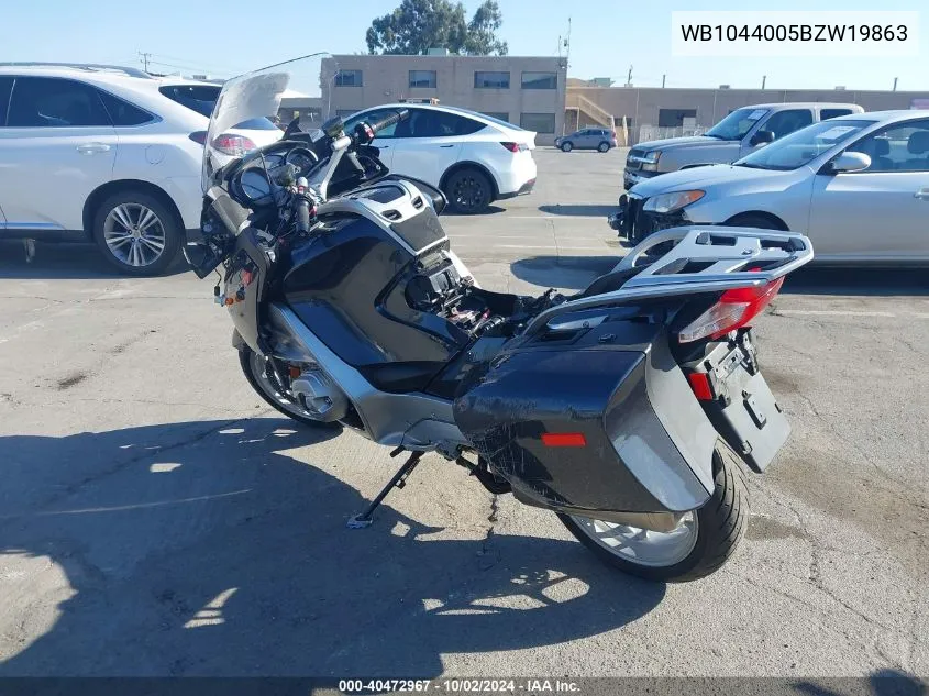 2011 BMW R1200 Rt VIN: WB1044005BZW19863 Lot: 40472967