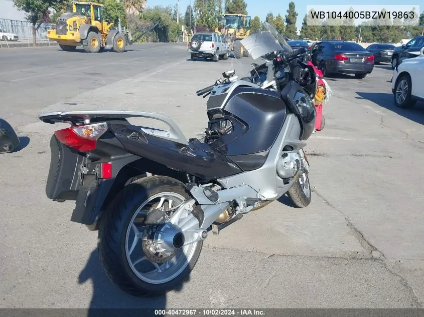 2011 BMW R1200 Rt VIN: WB1044005BZW19863 Lot: 40472967