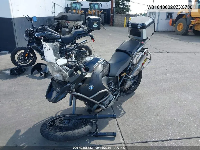 WB1048002CZX67381 2012 BMW R1200 Gs Adventure