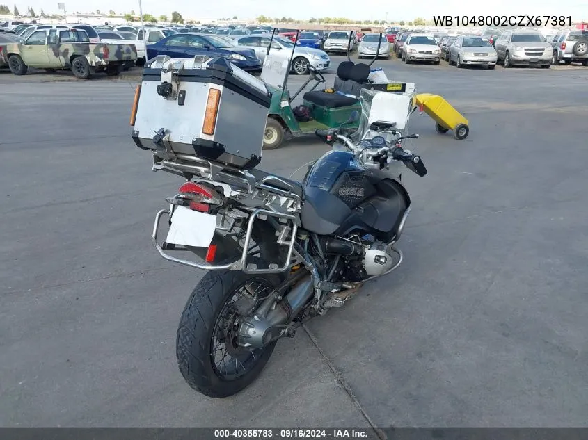 WB1048002CZX67381 2012 BMW R1200 Gs Adventure