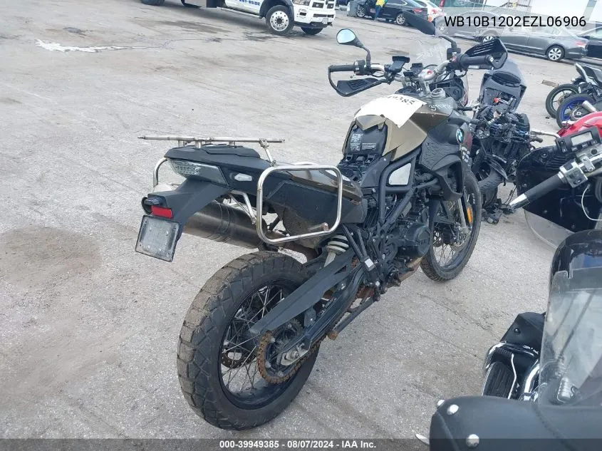 2014 BMW F800 Gs VIN: WB10B1202EZL06906 Lot: 39949385