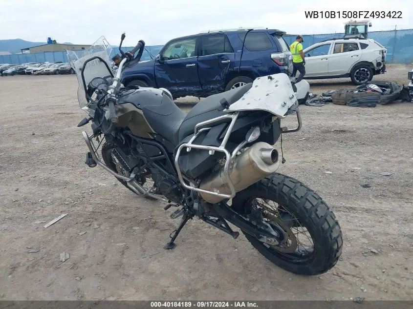 WB10B1508FZ493422 2015 BMW F800 Gs Adventure