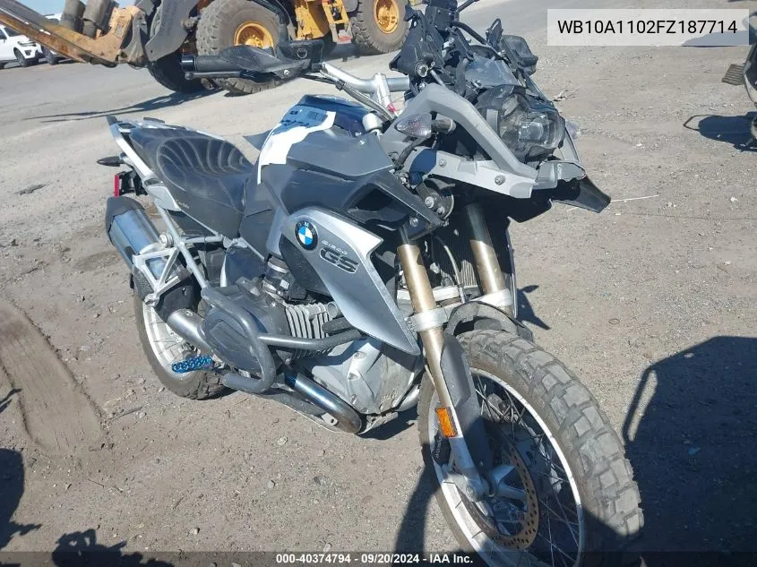 2015 BMW R1200 Gs VIN: WB10A1102FZ187714 Lot: 40374794