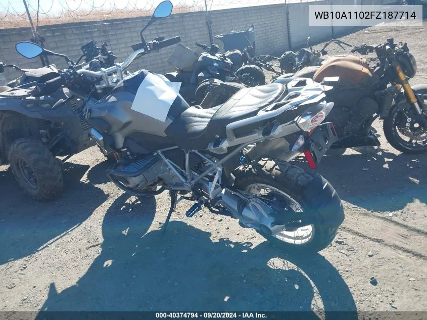 WB10A1102FZ187714 2015 BMW R1200 Gs