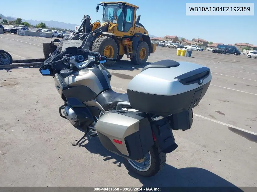 WB10A1304FZ192359 2015 BMW R1200 Rt