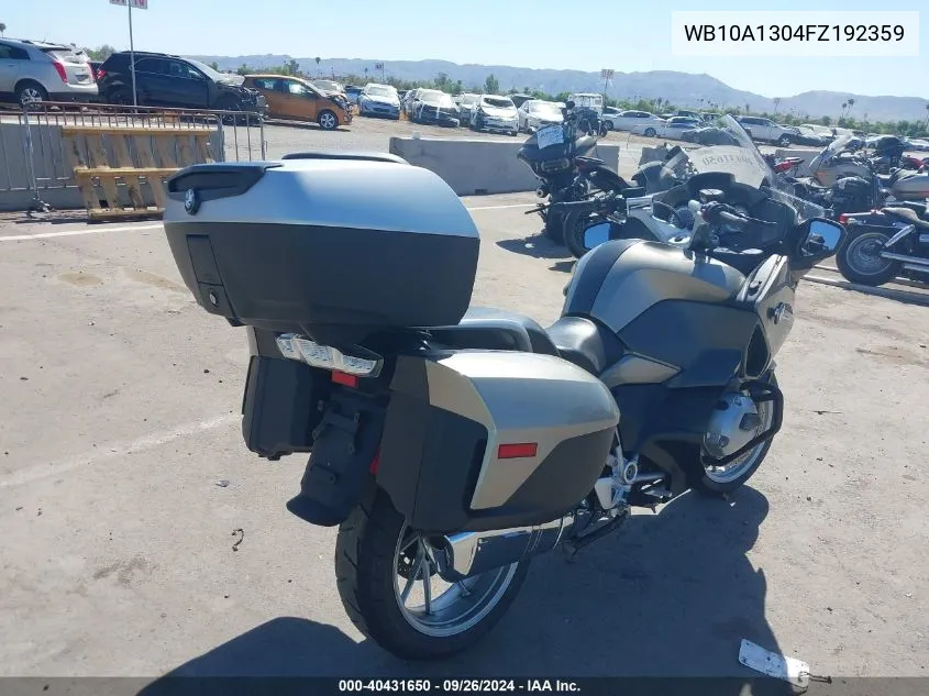 WB10A1304FZ192359 2015 BMW R1200 Rt