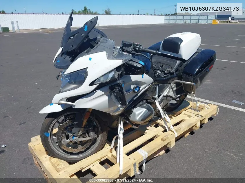 2019 BMW R 1250 Rt VIN: WB10J6307KZG34173 Lot: 39982963