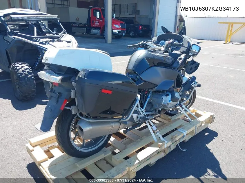 2019 BMW R 1250 Rt VIN: WB10J6307KZG34173 Lot: 39982963