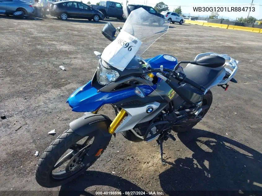 2020 BMW G310 Gs VIN: WB30G1201LR884713 Lot: 40198596