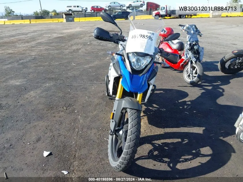 2020 BMW G310 Gs VIN: WB30G1201LR884713 Lot: 40198596