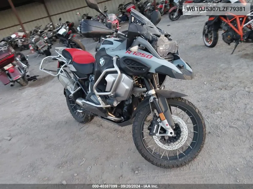 2020 BMW R 1250 Gs Adventure VIN: WB10J5307LZF79381 Lot: 40387099