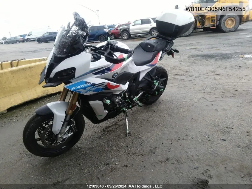 2022 BMW S 1000 Xr VIN: WB10E4305N6F54255 Lot: 12109043