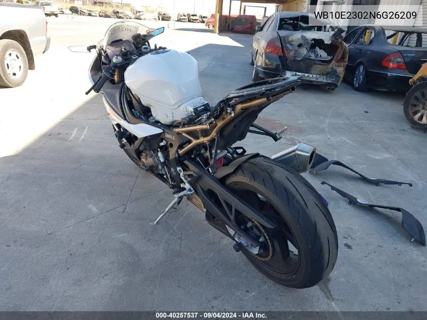 2022 BMW S 1000 Rr VIN: WB10E2302N6G26209 Lot: 40257537