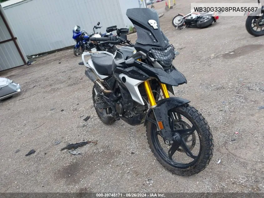 2023 BMW G310 Gs VIN: WB30G3308PRA55687 Lot: 39745171