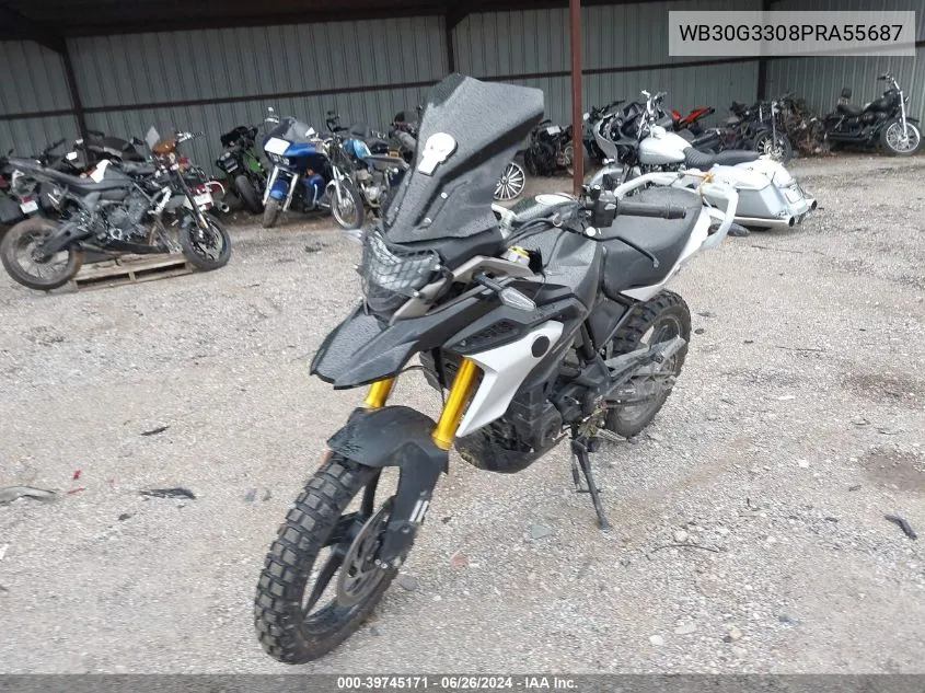 2023 BMW G310 Gs VIN: WB30G3308PRA55687 Lot: 39745171