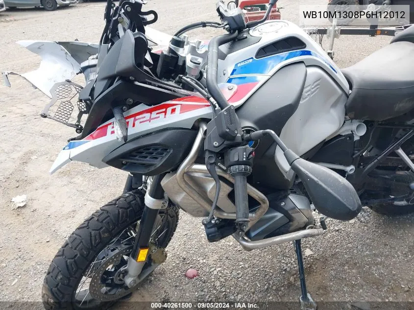 2023 BMW R 1250 Gs Adventure VIN: WB10M1308P6H12012 Lot: 40261500