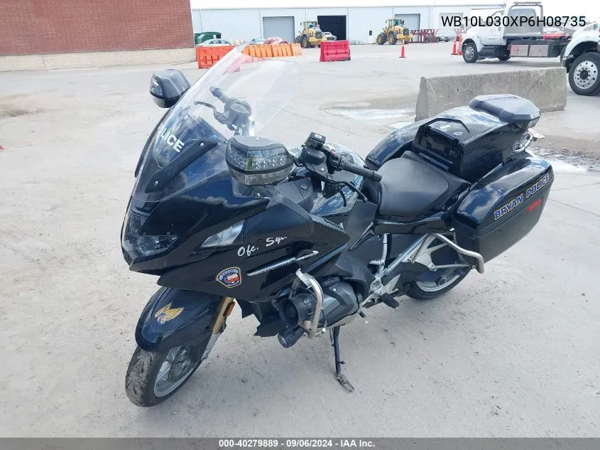 2023 BMW R 1250 Rt VIN: WB10L030XP6H08735 Lot: 40279889