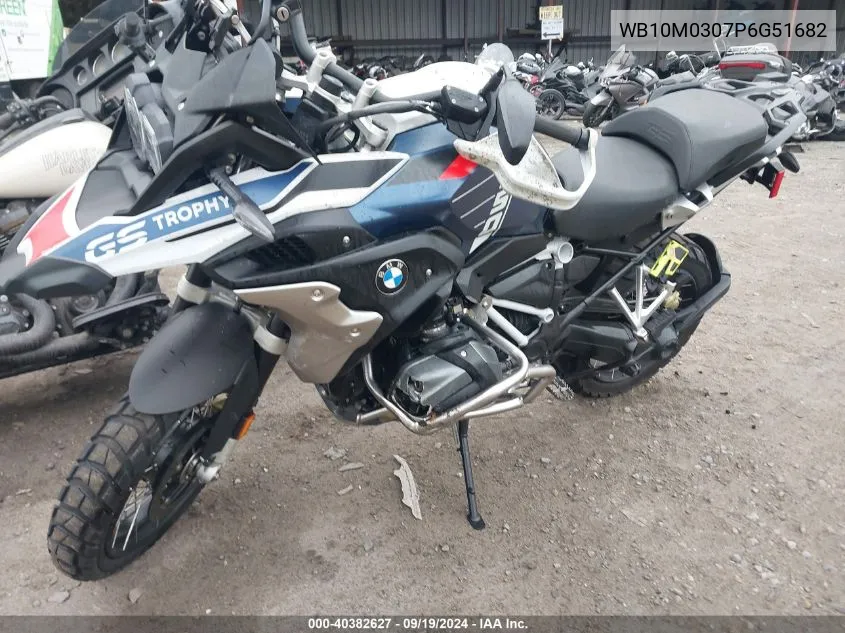 2023 BMW R 1250 Gs VIN: WB10M0307P6G51682 Lot: 40382627