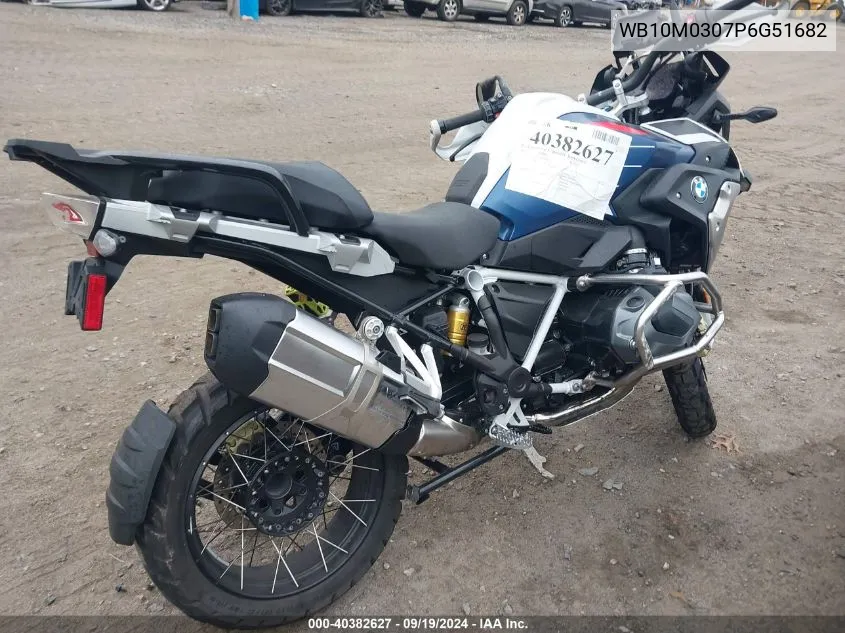 2023 BMW R 1250 Gs VIN: WB10M0307P6G51682 Lot: 40382627