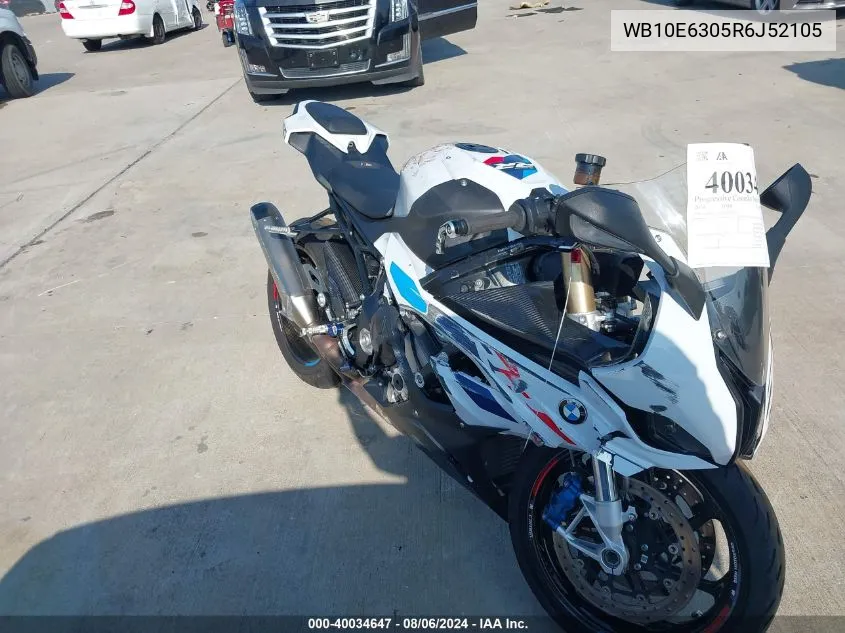 2024 BMW S 1000 Rr VIN: WB10E6305R6J52105 Lot: 40034647