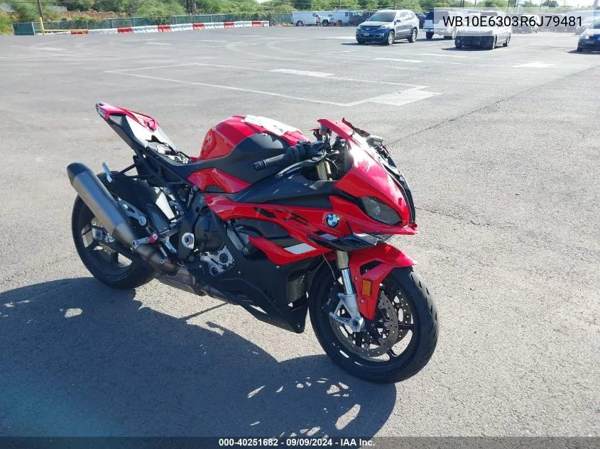 2024 BMW S 1000 Rr VIN: WB10E6303R6J79481 Lot: 40251682