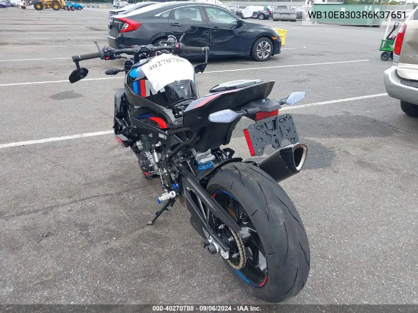 2024 BMW M 1000 R VIN: WB10E8303R6K37651 Lot: 40270788