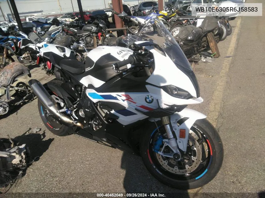 2024 BMW S 1000 Rr VIN: WB10E6305R6J58583 Lot: 40452049