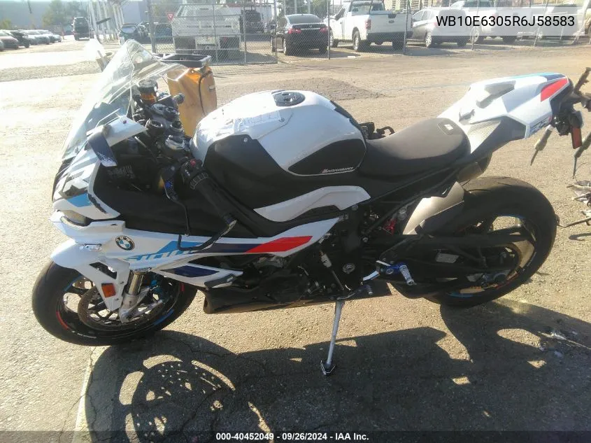 2024 BMW S 1000 Rr VIN: WB10E6305R6J58583 Lot: 40452049