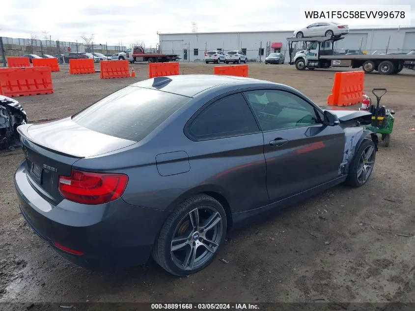 2014 BMW 228I VIN: WBA1F5C58EVV99678 Lot: 38891668