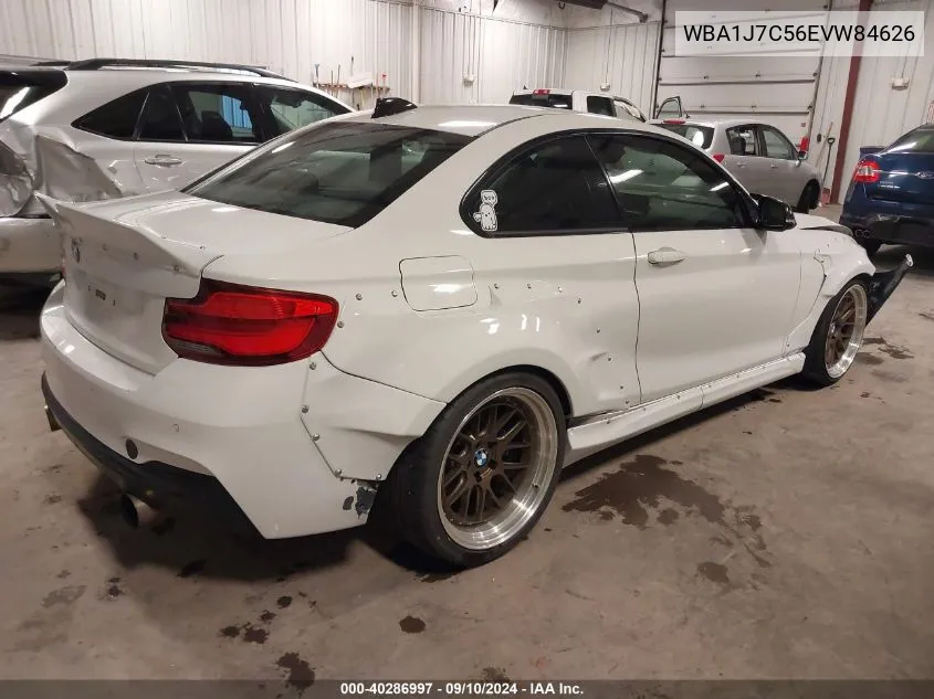 2014 BMW M235 VIN: WBA1J7C56EVW84626 Lot: 40286997