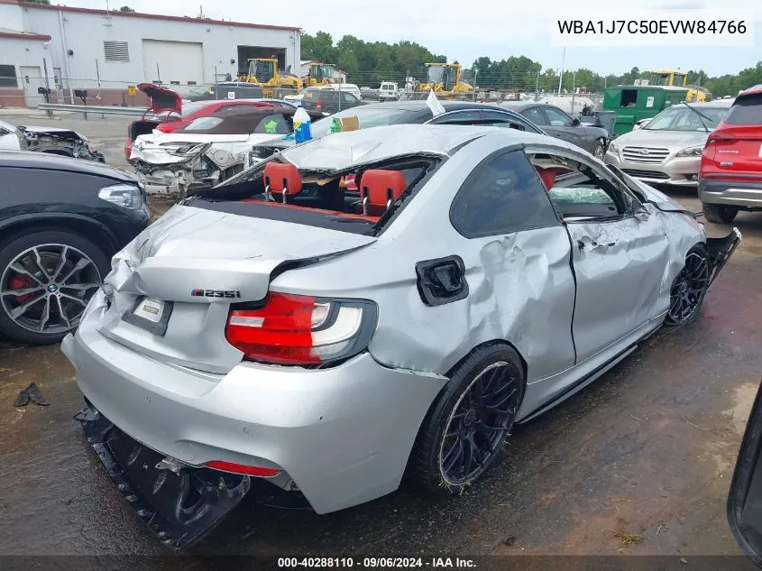 2014 BMW M235 VIN: WBA1J7C50EVW84766 Lot: 40288110