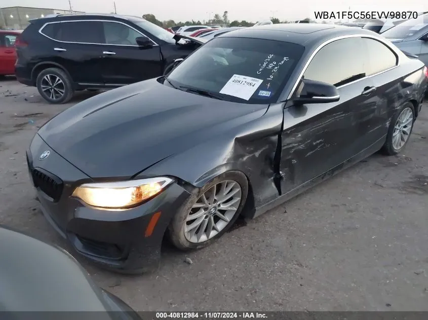 2014 BMW 228I VIN: WBA1F5C56EVV98870 Lot: 40812984