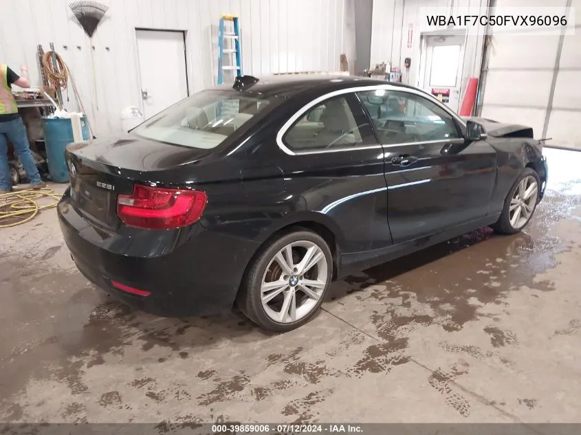 2015 BMW 228I xDrive VIN: WBA1F7C50FVX96096 Lot: 39859006