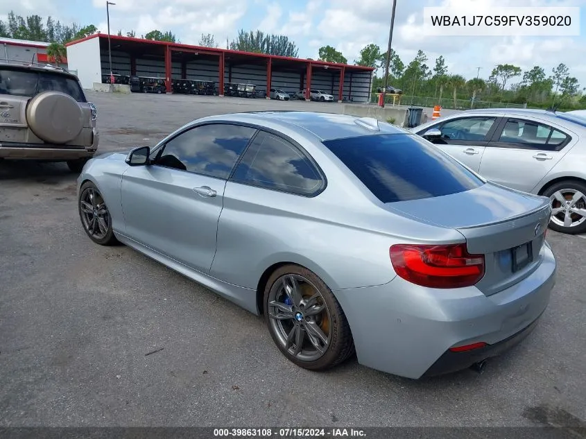 2015 BMW M235 VIN: WBA1J7C59FV359020 Lot: 39863108