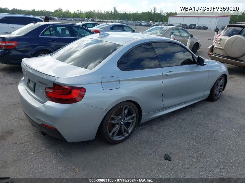 2015 BMW M235 VIN: WBA1J7C59FV359020 Lot: 39863108